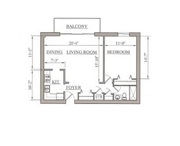 Floorplan of The Normandy, Assisted Living, Nursing Home, Independent Living, CCRC, Rocky River, OH 2