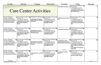 Activity Calendar of The Normandy, Assisted Living, Nursing Home, Independent Living, CCRC, Rocky River, OH 11