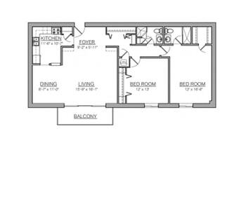 Floorplan of The Normandy, Assisted Living, Nursing Home, Independent Living, CCRC, Rocky River, OH 5