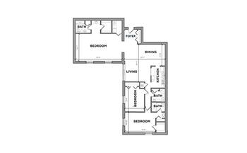 Floorplan of The Normandy, Assisted Living, Nursing Home, Independent Living, CCRC, Rocky River, OH 13