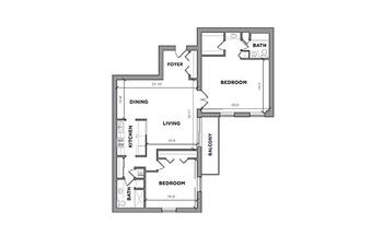 Floorplan of The Normandy, Assisted Living, Nursing Home, Independent Living, CCRC, Rocky River, OH 15