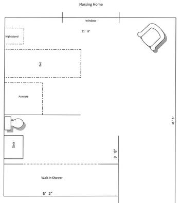 Floorplan of Woodland Country Manor, Assisted Living, Nursing Home, Independent Living, CCRC, Somerville, OH 2