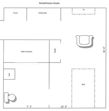 Floorplan of Woodland Country Manor, Assisted Living, Nursing Home, Independent Living, CCRC, Somerville, OH 3