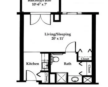 Floorplan of Altenheim, Assisted Living, Nursing Home, Independent Living, CCRC, Strongsville, OH 17