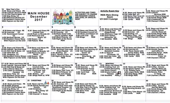 Activity Calendar of Altenheim, Assisted Living, Nursing Home, Independent Living, CCRC, Strongsville, OH 5