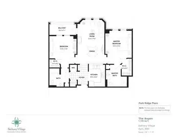 Floorplan of Bethany Village, Assisted Living, Nursing Home, Independent Living, CCRC, Dayton, OH 1