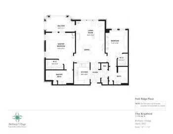 Floorplan of Bethany Village, Assisted Living, Nursing Home, Independent Living, CCRC, Dayton, OH 2
