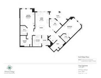 Floorplan of Bethany Village, Assisted Living, Nursing Home, Independent Living, CCRC, Dayton, OH 3