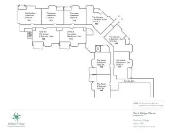 Floorplan of Bethany Village, Assisted Living, Nursing Home, Independent Living, CCRC, Dayton, OH 4