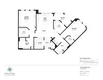 Floorplan of Bethany Village, Assisted Living, Nursing Home, Independent Living, CCRC, Dayton, OH 6