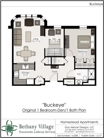 Floorplan of Bethany Village, Assisted Living, Nursing Home, Independent Living, CCRC, Dayton, OH 11
