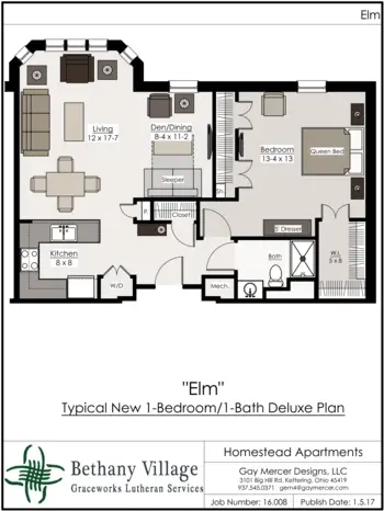 Floorplan of Bethany Village, Assisted Living, Nursing Home, Independent Living, CCRC, Dayton, OH 13