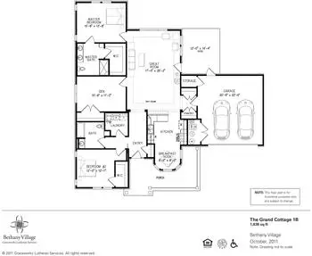 Floorplan of Bethany Village, Assisted Living, Nursing Home, Independent Living, CCRC, Dayton, OH 20