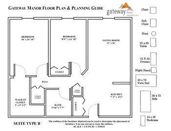 Floorplan of Gateway Retirement Community, Assisted Living, Nursing Home, Independent Living, CCRC, Euclid, OH 2