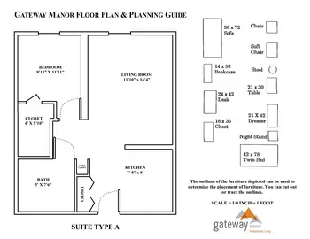 Floorplan of Gateway Retirement Community, Assisted Living, Nursing Home, Independent Living, CCRC, Euclid, OH 3