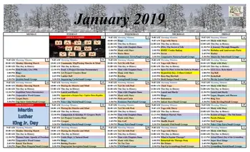 Activity Calendar of Willow Brook Christian Communities, Assisted Living, Nursing Home, Independent Living, CCRC, Delaware, OH 2