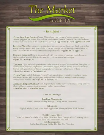 Dining menu of Willow Brook Christian Communities, Assisted Living, Nursing Home, Independent Living, CCRC, Delaware, OH 1