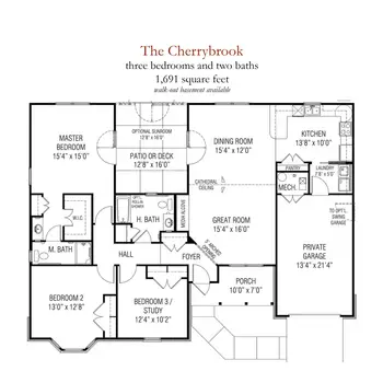 Floorplan of Willow Brook Christian Communities, Assisted Living, Nursing Home, Independent Living, CCRC, Delaware, OH 4