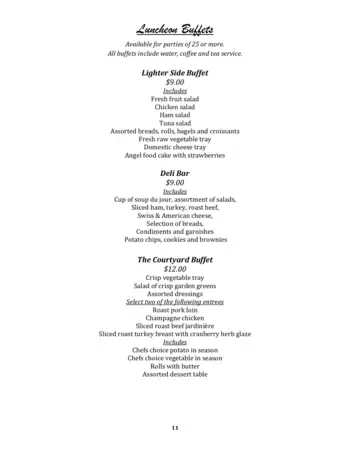 Dining menu of Willow Brook Christian Communities, Assisted Living, Nursing Home, Independent Living, CCRC, Delaware, OH 18