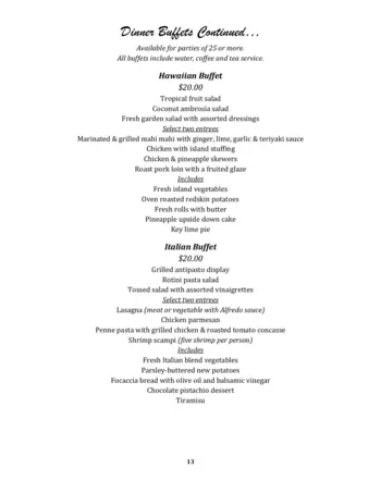 Dining menu of Willow Brook Christian Communities, Assisted Living, Nursing Home, Independent Living, CCRC, Delaware, OH 20