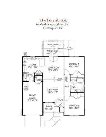 Floorplan of Willow Brook Christian Communities, Assisted Living, Nursing Home, Independent Living, CCRC, Delaware, OH 13