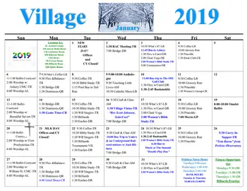 Activity Calendar of Willow Brook Christian Communities, Assisted Living, Nursing Home, Independent Living, CCRC, Delaware, OH 15