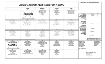Dining menu of Bayley Life, Assisted Living, Nursing Home, Independent Living, CCRC, Cincinnati, OH 3