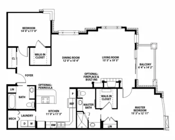Floorplan of Friendship Village of Dublin, Assisted Living, Nursing Home, Independent Living, CCRC, Dublin, OH 2