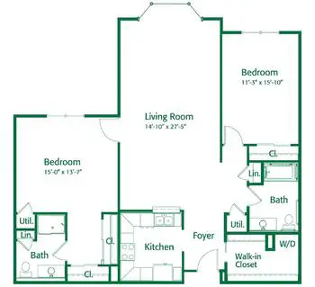 Floorplan of Friendship Village of Dublin, Assisted Living, Nursing Home, Independent Living, CCRC, Dublin, OH 16