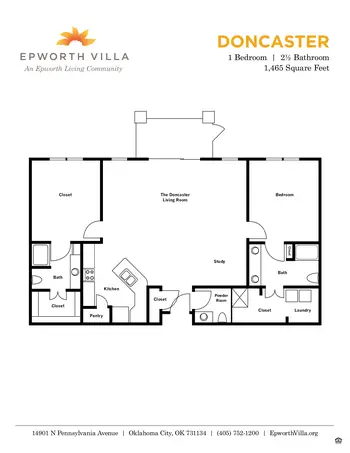 Floorplan of Epworth Villa, Assisted Living, Nursing Home, Independent Living, CCRC, Oklahoma City, OK 11