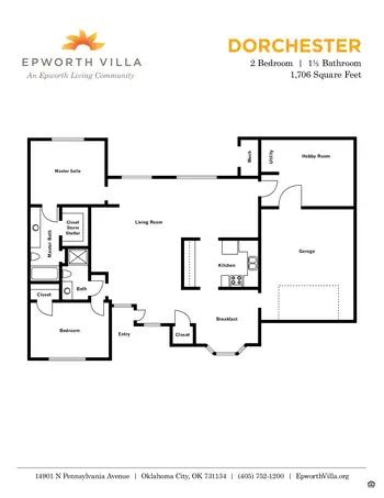 Floorplan of Epworth Villa, Assisted Living, Nursing Home, Independent Living, CCRC, Oklahoma City, OK 12