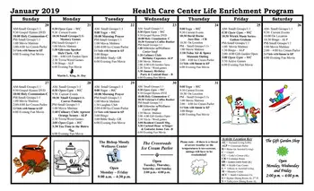 Activity Calendar of Saint Simeon's, Assisted Living, Nursing Home, Independent Living, CCRC, Tulsa, OK 6