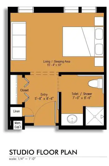 Floorplan of Saint Simeon's, Assisted Living, Nursing Home, Independent Living, CCRC, Tulsa, OK 3