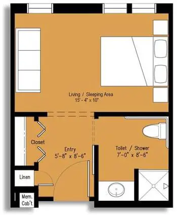 Floorplan of Saint Simeon's, Assisted Living, Nursing Home, Independent Living, CCRC, Tulsa, OK 5