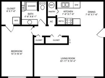 Floorplan of Spanish Cove, Assisted Living, Nursing Home, Independent Living, CCRC, Yukon, OK 2