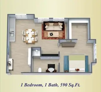 Floorplan of Teal Creek, Assisted Living, Nursing Home, Independent Living, CCRC, Edmond, OK 1
