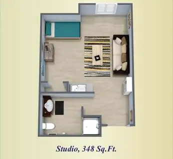Floorplan of Teal Creek, Assisted Living, Nursing Home, Independent Living, CCRC, Edmond, OK 2