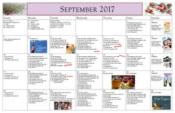 Activity Calendar of Zarrow Pointe, Assisted Living, Nursing Home, Independent Living, CCRC, Tulsa, OK 2