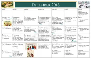Activity Calendar of Zarrow Pointe, Assisted Living, Nursing Home, Independent Living, CCRC, Tulsa, OK 3
