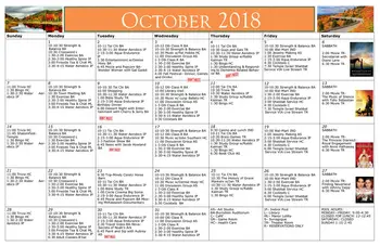 Activity Calendar of Zarrow Pointe, Assisted Living, Nursing Home, Independent Living, CCRC, Tulsa, OK 7