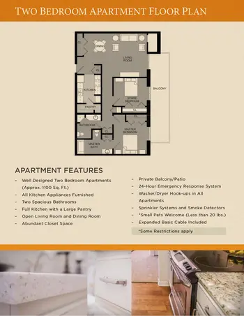 Floorplan of Zarrow Pointe, Assisted Living, Nursing Home, Independent Living, CCRC, Tulsa, OK 4