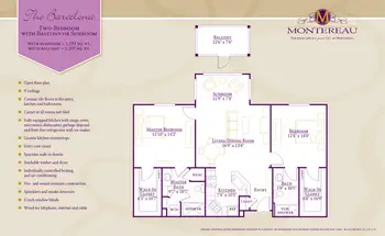 Floorplan of Montereau, Assisted Living, Nursing Home, Independent Living, CCRC, Tulsa, OK 1