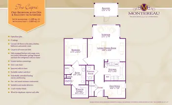 Floorplan of Montereau, Assisted Living, Nursing Home, Independent Living, CCRC, Tulsa, OK 4
