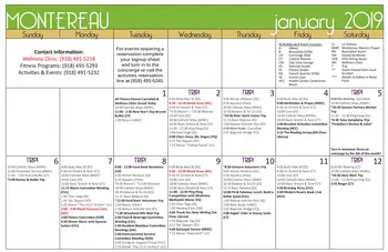 Activity Calendar of Montereau, Assisted Living, Nursing Home, Independent Living, CCRC, Tulsa, OK 1