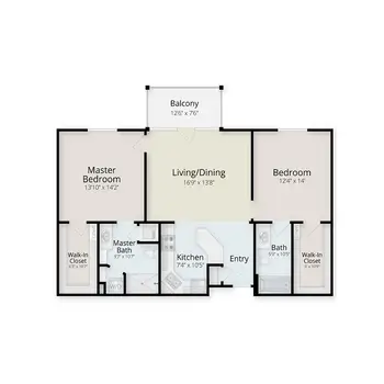 Floorplan of Montereau, Assisted Living, Nursing Home, Independent Living, CCRC, Tulsa, OK 2