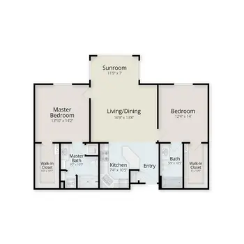 Floorplan of Montereau, Assisted Living, Nursing Home, Independent Living, CCRC, Tulsa, OK 3