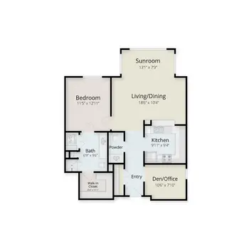 Floorplan of Montereau, Assisted Living, Nursing Home, Independent Living, CCRC, Tulsa, OK 6