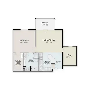 Floorplan of Montereau, Assisted Living, Nursing Home, Independent Living, CCRC, Tulsa, OK 9