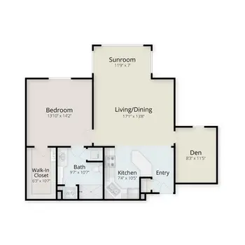 Floorplan of Montereau, Assisted Living, Nursing Home, Independent Living, CCRC, Tulsa, OK 10