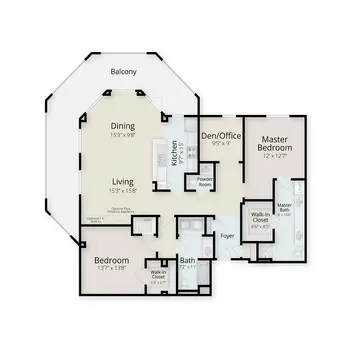 Floorplan of Montereau, Assisted Living, Nursing Home, Independent Living, CCRC, Tulsa, OK 14